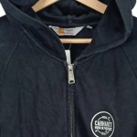 Vorschaubild 3 von Sweatjacke Hoodie Herren Gr. L Kapuze Reißverschluss Grau Schwarz