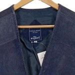 Vorschaubild 3 von Herren Lederweste Wildleder Optik Blau Gr. M Casual Freizeit