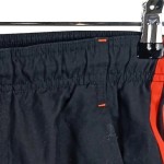 Vorschaubild 2 von Badeshorts Herren Schwarz Gr. 46/S Polyester Streifen Sportlich Logo
