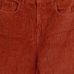 Vorschaubild 3 von Damen Cordhose Orange W28, 36, S Weites Bein Retro Baumwolle