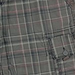 Vorschaubild 4 von Cargo Shorts Herren Grau Gr. W36/52/XL Baumwolle Kariert Casual Knopf