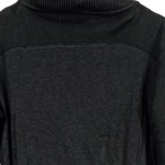 Vorschaubild 3 von Strickkleid Damen Schwarz Gr. 38/M Viskose Uni Basic Alltag Herbst/Winter
