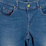 Vorschaubild 4 von Jeans Slim Fit Damen Blau Gr. W29/38/M Baumwolle Uni Casual Alltag Logo