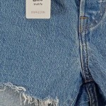 Vorschaubild 6 von 501 Jeans Shorts Damen W27 Blau Cut-Off Fransen High Waist