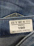 Vorschaubild 3 von Bootcut Jeans Damen Blau Gr. W28/36/S Baumwolle Uni Casual Freizeit Logo
