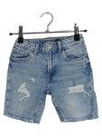 Vorschaubild 1 von Jeans Shorts Kinder Gr. 110 Blau Fransen Baumwolle Casual Freizeit