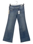 Vorschaubild 1 von Bootcut Jeans Damen Gr. W28/36/S Blau Baumwolle Uni Casual Freizeit YBO
