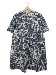 Vorschaubild 1 von Damen Sommerkleid Gr. 44 XXL Grafisch Modern Freizeit Midikleid Schwarz