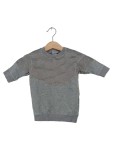 Vorschaubild 1 von Sweatshirt Baby Langarm Strukturmuster Grau Gr. 68 Knopfleiste