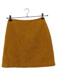 Vorschaubild 1 von A-Linienrock Damen Gr. 34/XS Gelb Wolle Casual Freizeit Herbst/Winter