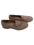 Vorschaubild 1 von Loafer Damen Slipper Halbschuhe Beige Gr. 40 Wildleder-Optik