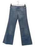 Vorschaubild 2 von Bootcut Jeans Damen Blau Gr. W28/36/S Baumwolle Uni Casual Freizeit Logo