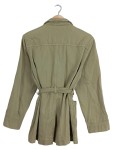 Vorschaubild 1 von Leichte Jacke Übergangsjacke Khaki Overshirt Oliv Damen Gr. 34 XS