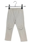 Vorschaubild 1 von Kinder Mädchen Leggings Grau Katzen Tiermotiv Größe 92 Baumwolle