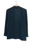 Vorschaubild 2 von Damen Strickjacke Cardigan Blau Schwarz Meliert Offen Gr 34 XS