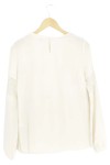 Vorschaubild 2 von Damen Langarmshirt Gr. 40/L Weiß Spitze Casual Elegant Feminin
