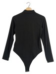 Vorschaubild 4 von Damen Body Langarm Schwarz Cut-Out Stehkragen Gr. 38 M