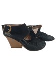 Vorschaubild 1 von Damen Sandalen Wedges Schwarz Gr. 38 Riemchenschuhe
