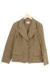 Vorschaubild 1 von Damen Blazer Gr. 40/L Braun Gestreift Business Klassisch Baumwolle