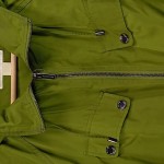 Vorschaubild 5 von Regenjacke Damen Gr. 40/L Grün Polyester Uni Outdoor Langarm