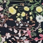 Vorschaubild 2 von Leggings Damen Blumenmuster Floral Mehrfarbig Gr. 40 W31 L35