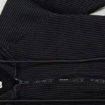 Vorschaubild 2 von Kapuzenpullover Damen Gr. 34 XS Schwarz Rippstrick Kapuze Reißverschluss