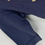 Vorschaubild 4 von Sweatshirt Gr. 68 Schriftzug Logo-Print Blau Baumwolle Langarm