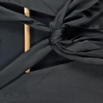 Vorschaubild 3 von Hemdblusenkleid Elegant Freizeit Schleife Schwarz Gr. 36/S Midikleid