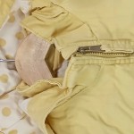 Vorschaubild 5 von Parka Kinder Gelb Gr. 116 Baumwolle Gepunktet Casual Freizeit Kapuze