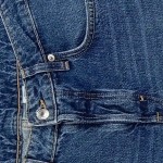 Vorschaubild 3 von Destroyed Jeans Damen Baumwolle Blau Gr. 42 W33 L29 Uni Casual