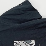 Vorschaubild 4 von T-Shirt Damen Gr. 36/S Schwarz Baumwolle Grafisch Casual Kurzarm Freizeit