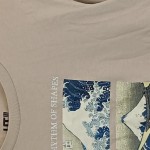 Vorschaubild 4 von T-Shirt Damen Gr. 34/XS Beige Baumwolle Grafisch Casual Kurzarm Freizeit