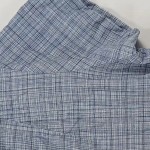 Vorschaubild 2 von Damen Hemdbluse Kariert Blau Kurzarm Gr. 38 M Freizeit Baumwolle
