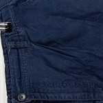 Vorschaubild 2 von Shorts Herren Blau Gr. W34 Baumwolle Leinen Casual Freizeit Knopf L20