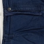 Vorschaubild 3 von Shorts Herren Blau Gr. W34 Baumwolle Leinen Casual Freizeit Knopf L20