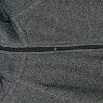 Vorschaubild 2 von Damen Fleecejacke Sport Kapuze Reißverschluss Grau Gr. 38 M