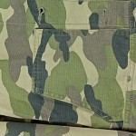 Vorschaubild 3 von Leichte Jacke Damen Camouflage Baumwolle Knopfleiste Grün Gr. 36 S