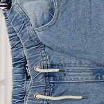 Vorschaubild 5 von Ripped Jeans Herren Gr. W31/40/L Blau Baumwolle Uni Streetwear Jogger