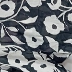 Vorschaubild 3 von Freizeithemd Herren Kurzarm Schwarz Blumenmuster Baumwolle Gr. 50 L