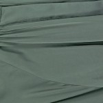 Vorschaubild 4 von Festliches Kleid Damen Midikleid Langarm Raffungen Oliv Gr. 38 M
