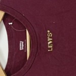 Vorschaubild 2 von Damen T-Shirt Gr. 34 XS Rot Logo Print Kurzarm Baumwolle Casual