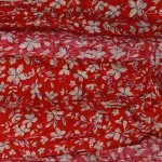 Vorschaubild 2 von Maxikleid Damen Sommerkleid Blumenmuster Rot Cut-Outs Viskose Gr. 36 S