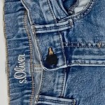 Vorschaubild 5 von Ripped Jeans Kinder Blau Gr. 164 Baumwolle Elasthan Uni Casual 36 cm