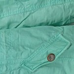 Vorschaubild 2 von Damen Leinen Windjacke Kapuze Türkis Gr. 36 S Freizeit Frühling Sommer