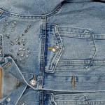 Vorschaubild 2 von Jeansjacke Damen Gr. 38 M Blau Strasssteine