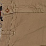 Vorschaubild 3 von Chino Stoffhose Herren Beige Casual Lederdetails Gr. 52 XL