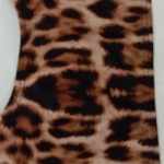 Vorschaubild 5 von Bikini-Oberteil Damen Braun Gr. 40/L Polyamid Elasthan Tierdruck Ärmellos