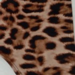 Vorschaubild 6 von Bikini-Oberteil Damen Braun Gr. 40/L Polyamid Elasthan Tierdruck Ärmellos