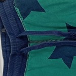 Vorschaubild 2 von Jogginghose Gr. 98 Grün Sterne Baumwolle Sweathose Kinder Hose Rippstrick