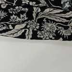 Vorschaubild 3 von Damen Sommerkleid Blumenmuster Baumwolle Maxikleid Schwarz Gr. 44 XXL